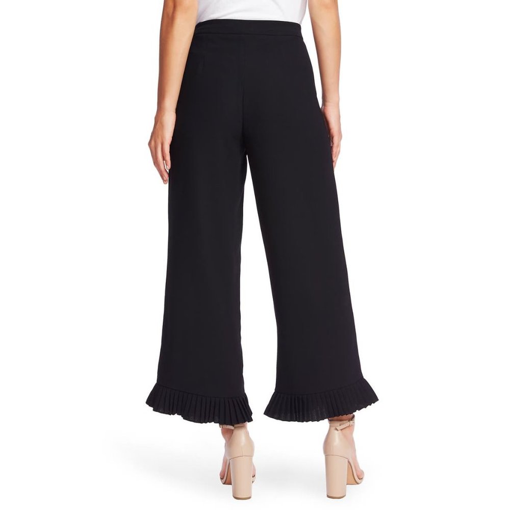 NWT Womens Size 10 10x26 1/2 CeCe by Cynthia Steffe Pleated Hem Moss Crepe Pants - Picture 3 of 4
